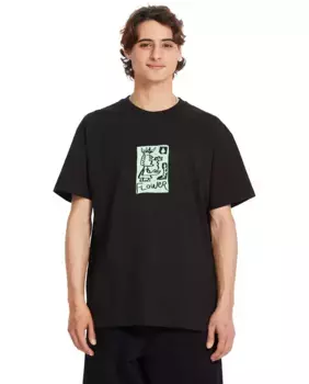 Мужская футболка с короткими рукавами и круглым вырезом Volcom, чёрный