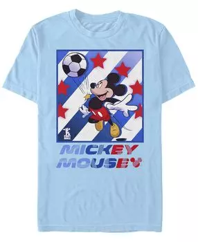 Мужская футболка с короткими рукавами и круглым вырезом mickey football star Fifth Sun, светло-синий