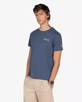 Мужская футболка с короткими рукавами и крупным принтом Harper & Neyer, голубой