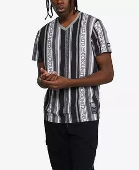 Мужская футболка с короткими рукавами и линиями вниз Ecko Unltd, серый