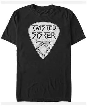 Мужская футболка с короткими рукавами и логотипом Twisted Sister Fifth Sun, черный