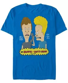 Мужская футболка с короткими рукавами и логотипом Beavis and Butthead MTV Fifth Sun, синий