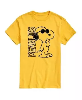 Мужская футболка с короткими рукавами и логотипом Hybrid Apparel Joe Cool Peanuts AIRWAVES, желтый