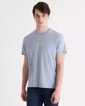 Мужская футболка с короткими рукавами и логотипом Calvin Klein Jeans, синий