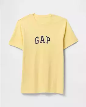Мужская футболка с короткими рукавами и логотипом Gap, жёлтый
