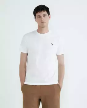 Мужская футболка с короткими рукавами и логотипом зебры Paul Smith, белый