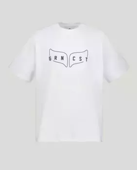 Мужская футболка с короткими рукавами и логотипом Green Coast, белый