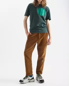 Мужская футболка с короткими рукавами и нагрудным карманом Loreak Mendian, зеленый