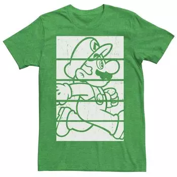 Мужская футболка с короткими рукавами и плакатом в тон Nintendo Super Mario Licensed Character