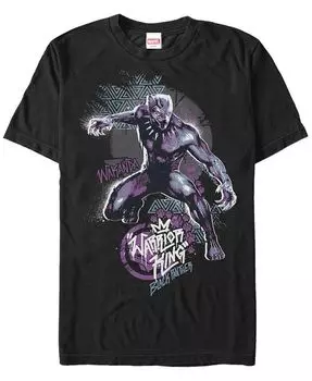 Мужская футболка с короткими рукавами и принтом «Черная пантера» Marvel Marvel Warrior King Fifth Sun, черный