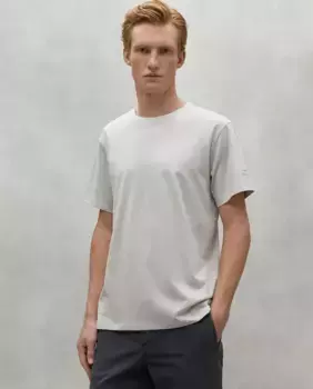 Мужская футболка с короткими рукавами и принтом на спине Ecoalf, бежевый