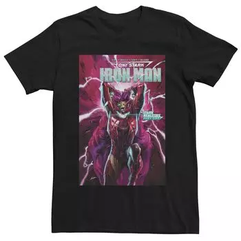 Мужская футболка с короткими рукавами и рисунком Marvel Iron Man Licensed Character