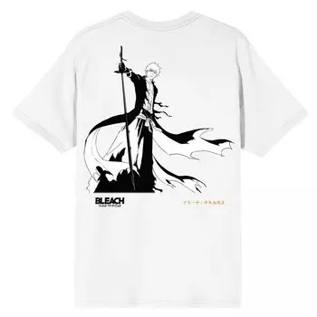 Мужская футболка с короткими рукавами и рисунком Bleach 100 Year Blood War Licensed Character, белый