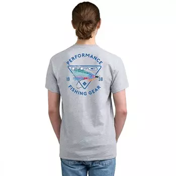 Мужская футболка с короткими рукавами и рисунком Columbia PFG, цвет Gray Pfg