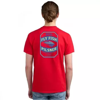 Мужская футболка с короткими рукавами и рисунком Columbia PFG, цвет Spark Red