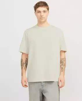 Мужская футболка с короткими рукавами и рисунком на спине Jack & Jones, бежевый