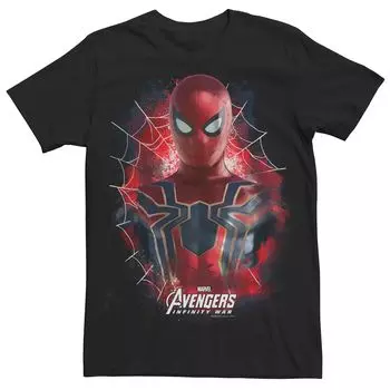 Мужская футболка с короткими рукавами и рисунком «Человек-паук» Marvel Avengers Infinity War Iron Spider-Man Licensed Character