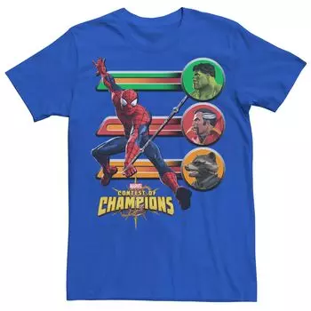 Мужская футболка с короткими рукавами и рисунком Marvel Contest of Champions Spider-Man Licensed Character