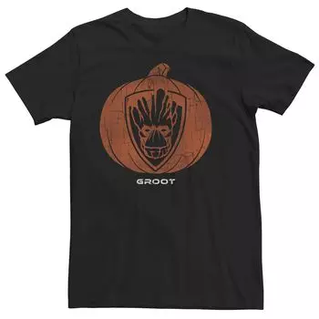 Мужская футболка с короткими рукавами и символом тыквы Marvel Groot Licensed Character