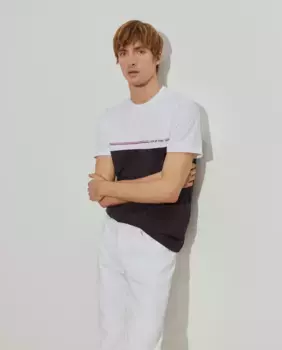 Мужская футболка с короткими рукавами и темно-синим хлопком Lion of Porches, тёмно-синий