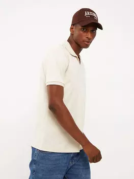 Мужская футболка с короткими рукавами и воротником поло LCW Casual