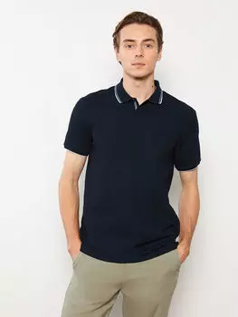 Мужская футболка с короткими рукавами и воротником поло LCW Vision