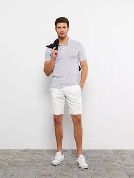 Мужская футболка с короткими рукавами и воротником поло LCW Vision