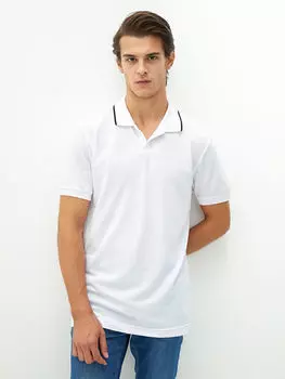 Мужская футболка с короткими рукавами и воротником поло LCWAIKIKI Classic