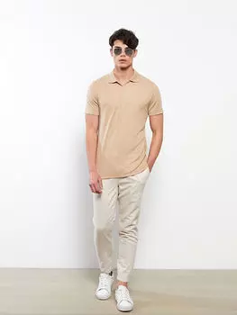 Мужская футболка с короткими рукавами и воротником поло LCWAIKIKI Classic