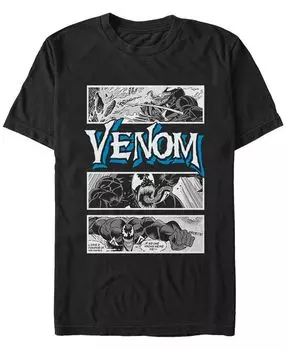 Мужская футболка с короткими рукавами и вставками Venom из коллекции комиксов Marvel Fifth Sun, черный