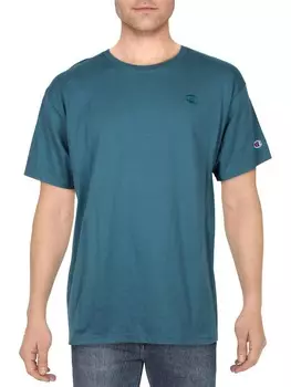 Мужская футболка с короткими рукавами и вышивкой Champion, цвет Nifty Turquoise
