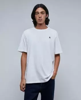 Мужская футболка с короткими рукавами и вышивкой черепа Scalpers, белый