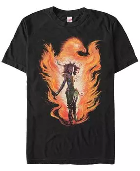 Мужская футболка с короткими рукавами из коллекции комиксов Marvel Dark Phoenix Fifth Sun, черный