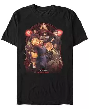 Мужская футболка с короткими рукавами likeness doctor strange movie 2 strange all characters Fifth Sun, черный