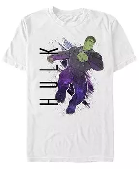 Мужская футболка с короткими рукавами Marvel Avengers Galaxy Painted Hulk Fifth Sun, белый