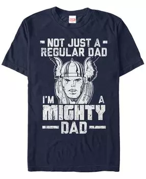 Мужская футболка с короткими рукавами marvel из коллекции комиксов thor not a regular dad Fifth Sun, синий