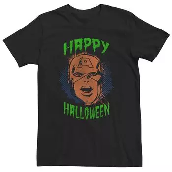 Мужская футболка с короткими рукавами Marvel «Капитан Америка» Happy Halloween Licensed Character