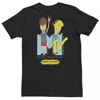 Мужская футболка с короткими рукавами MTV Beavis And Butt-Head Head Banging Licensed Character