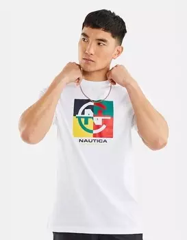 Мужская футболка с короткими рукавами Nautica, белый