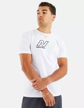 Мужская футболка с короткими рукавами Nautica, белый