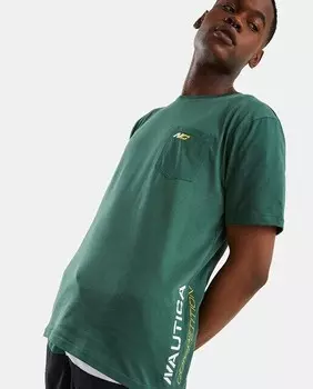 Мужская футболка с короткими рукавами Nautica, зеленый