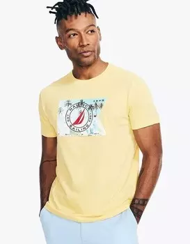 Мужская футболка с короткими рукавами Nautica, желтый
