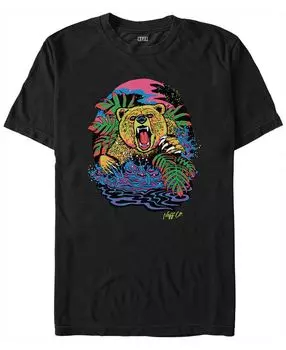 Мужская футболка с короткими рукавами neff psychedelic bear Fifth Sun, черный