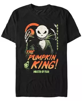 Мужская футболка с короткими рукавами nightmare before christmas pumpkin king Fifth Sun, черный
