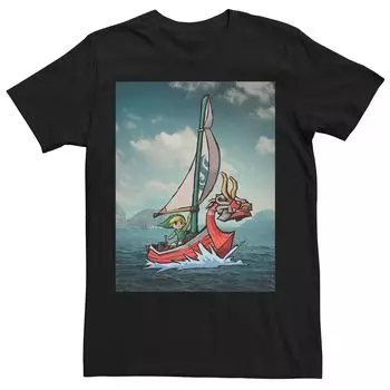 Мужская футболка с короткими рукавами Nintendo Legend Of Zelda Wind Waker Sailor Licensed Character