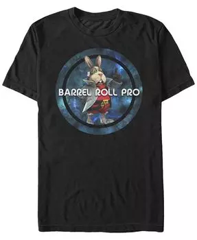 Мужская футболка с короткими рукавами Nintendo Star Fox Barrel Role Pro Fifth Sun, черный