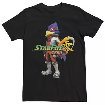 Мужская футболка с короткими рукавами Nintendo Star Fox Zero Falco Licensed Character