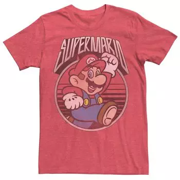 Мужская футболка с короткими рукавами Nintendo Super Mario Vintage Jump Licensed Character