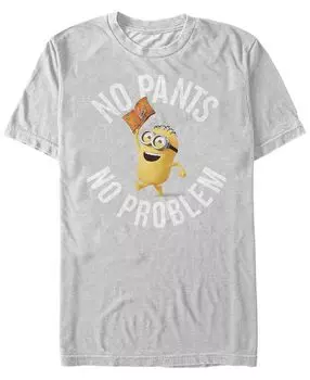 Мужская футболка с короткими рукавами no pants no problem minions Fifth Sun, черный