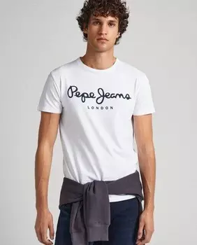 Мужская футболка с короткими рукавами Pepe Jeans, белый